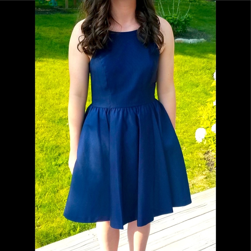 Beautiful Navy Blue Semi Formal/Prom Dress. Worn Once… Gem